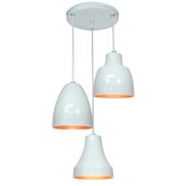 Lustre Luminária Pendente Triplo Utron Alumínio Bell Trio Lustre Luminária Pendente Triplo Utron Alumínio Bell Trio