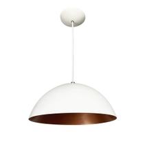 Lustre Luminária Pendente Utron Alumínio Meia Lua 30cm Cobre Lustre Luminária Pendente Utron Alumínio Meia Lua 30cm Cobre