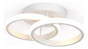 Lustre Luminaria Teto Led Moderno 3 Cores Redondo 25x10x19cm