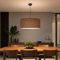 Lustre Luxo Pendente Grande Preto Design Contemporâneo para Sala e Jantar
