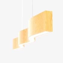 Lustre Madeira Retangular Linear LED Integrado 98cm -SNK 01 - TAUARI BF Lustre Madeira Retangular Linear LED Integrado 98cm -SNK 01 - TAUARI BF