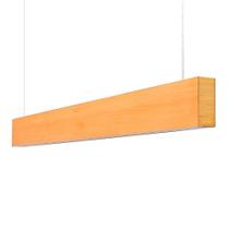 Lustre Madeira Retangular Linear LED Integrado 98cm -SNK 04 - TAUARI BF Lustre Madeira Retangular Linear LED Integrado 98cm -SNK 04 - TAUARI BF