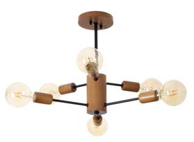 Lustre Madelustre Ana 6 Lâmpadas Lustre Madelustre Ana 6 Lâmpadas