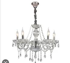 Lustre Maria Tereza 5 braços transparente