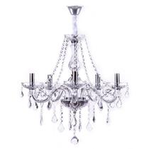 Lustre Maria Thereza para 5 Lâmpadas - Transparente Lustre Maria Thereza para 5 Lâmpadas - Transparente