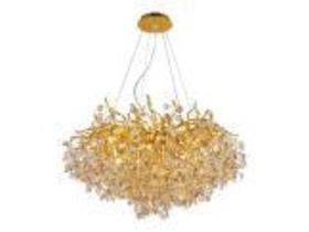 Lustre Metal Dourado 1mt Contemporaneo Embaraçado Formosa Lustre Metal Dourado 1mt Contemporaneo Embaraçado Formosa