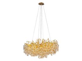 Lustre Metal Dourado Contemporaneo Embaraçado Formosa Lustre Metal Dourado Contemporaneo Embaraçado Formosa