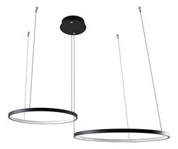 Lustre Moderno 2 Anéis Arcos Para Sala De Jantar 30/20cm 3k - Lustre Moderno 2 Anéis Arcos Para Sala De Jantar 30/20cm 3k -