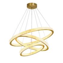 Lustre Moderno 3 Anéis de Cristal Dourado Chaleur Brasil Iluminação Branco Quente Lustre Moderno 3 Anéis de Cristal Dourado Chaleur Brasil Iluminação Branco Quente