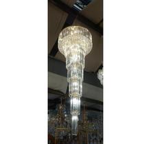 Lustre Moderno Cascata 210cm todo em Cristal Formosa Lustre Moderno Cascata 210cm todo em Cristal Formosa