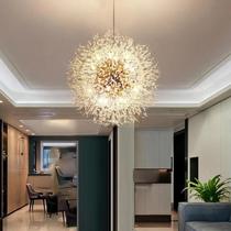 Lustre Moderno De Cristal Luxuoso Estilo Nórdico Dandelion Para Sala De Estar E Quarto