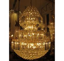 Lustre Moderno Imponente 118cm Cristais Sofisticado Formosa