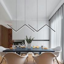 Lustre Moderno Led 1mt Controle 3cor Luz Sala Jantar Quarto - Casa Attract
