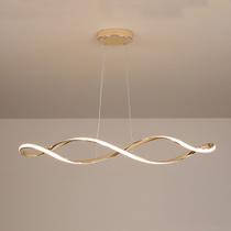 Lustre Moderno Para Sala de Estar e Jantar Led Integrado 92x17cm 55w 3000K,4000k 6000k Dourado
