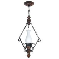 Lustre Muller Rustico 1 Lâmpada Envelhecido 801E Lustre Muller Rustico 1 Lâmpada Envelhecido 801E