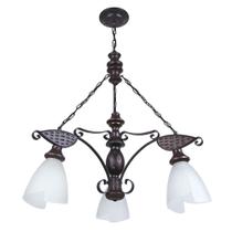 Lustre Muller Rústico 3 Lâmpada Envelhecida 503E Lustre Muller Rústico 3 Lâmpada Envelhecida 503E