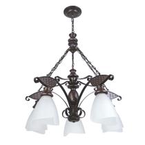 Lustre Muller Rústico 5 Lâmpadas Envelhecido 505E