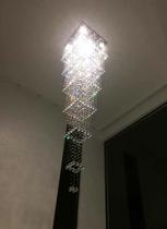 Lustre Para Pé Direito Duplo De Cristal Legítimo 2 Mts
