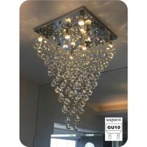 Lustre para pé dreito ou vão de escada 40x40 até 2m