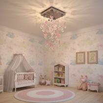 Lustre para quarto infantil Bebê, Menina, Menino em Cristal Base 20x20 -