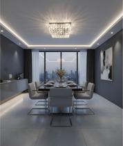 Lustre para quarto, sala, cozinha, sala de jantar base 42x42 -