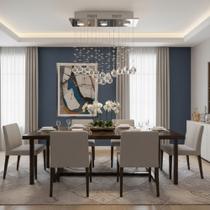 Lustre Para Sala, Cozinha, Sala De Jantar,cristal Base 20x70 -