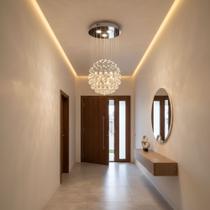Lustre para sala de cristal legítimo k9, Até 1,20 cm altura,mais lâmpadas Brinde.