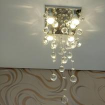 Lustre para sala de jantar com 50cm de altura em cristais legítimos k9