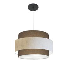 Lustre Para Sala de Jantar Vivare Md-4396 Cúpula em Tecido 60cm