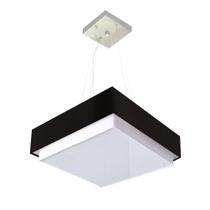 Lustre Para Sala de Jantar Vivare Md-4405 Cúpula em Tecido 60x60cm