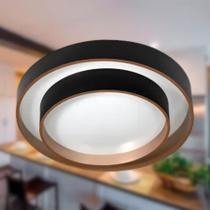 Lustre para Sala Luminária de Teto 40cm Led Integrado 3 Cores