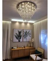 Lustre para sala,mesa jantar,quarto,de 70cmx50cm Altura +12 Leds Com Cristais Legítimo Lustre para sala,mesa jantar,quarto,de 70cmx50cm Altura +12 Leds Com Cristais Legítimo
