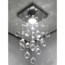 Lustre para sala, quarto, banheiro, cozinha em Cristal k9 Base 14x14