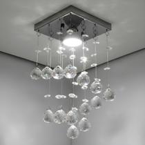Lustre Para Sala, Quarto, Banheiro, Cristal K9 Base 14x14