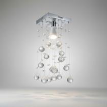 Lustre Para Sala, Quarto, Cozinha Em Cristal K9 Base 14x14