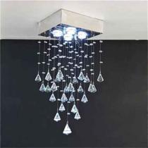 Lustre para sala, quarto, cozinha,hall em Cristal k9 base 20x20