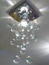 Lustre para sala, quarto, hall, cozinha em Cristal K9 Base 14x14