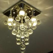 Lustre para sala, quarto, hall, sala de jantar, cozinha em Cristal K9 Base 20x20