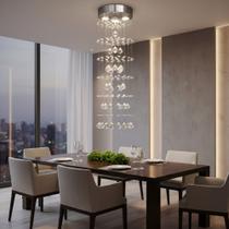 Lustre Para Sala, Quarto, Hall, Sala De Jantar,em Cristal K9