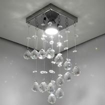 Lustre para sala,vai montado,cristal legítimo k9,led brinde até 1 metro