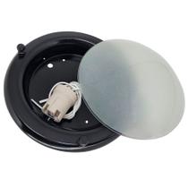 Lustre para Ventilador de Teto Plafon Siena 19cm Preto - Enger