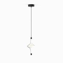 Lustre Pedente Luminaria 16cm Preto Moderno Branco Quente 8w Lustre Pedente Luminaria 16cm Preto Moderno Branco Quente 8w