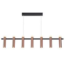 Lustre Pendente 105cm x 20cm 3000k Tubi Bella Iluminação Cobre