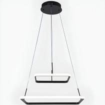 Lustre pendente 192011 led domum 2 arcos quadrado preto 50/30cm 4000k biv Lustre pendente 192011 led domum 2 arcos quadrado preto 50/30cm 4000k biv