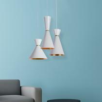 Lustre Pendente 1X40W E27 Set HM029WG Bella Iluminação Branco