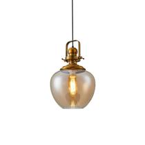 Lustre Pendente 2585 Ouro Fosco Âmbar 450x300x300mm