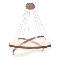 Lustre Pendente 3 Arcos LED 60W 3200K Rose Domum
