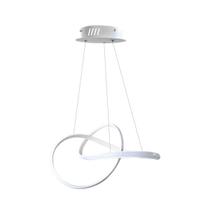 Lustre Pendente 3 Em 1 Curvas Premium Led Branco Luxuoso