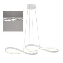 Lustre Pendente 3 em 1 LED Arco Infinito Hall de Entrada Recepçao Hotel Restaurante Iluminaçao Luxo Decoraçao Ambiente Comercial Residencial Lustre Pendente 3 em 1 LED Arco Infinito Hall de Entrada Recepçao Hotel Restaurante Iluminaçao Luxo Decoraçao Ambiente Comercial Residencial