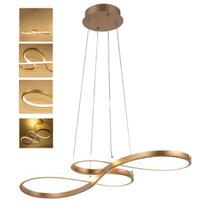 Lustre Pendente 3 em 1 LED Arco Infinito Recepçao Hall de Entrada Sala de Jantar Iluminaçao Restaurante Escritorio Comercial Residencial Decoraçao Lustre Pendente 3 em 1 LED Arco Infinito Recepçao Hall de Entrada Sala de Jantar Iluminaçao Restaurante Escritorio Comercial Residencial Decoraçao